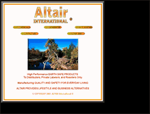 Tablet Screenshot of altairproducts.com